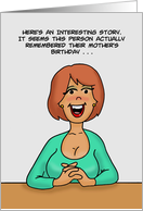 Birthday For Mother Person Actually Remembered Mother’s Birthday card