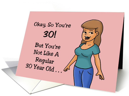 30th Birthday You're Not A Regular 30 Year Old You're A Cool 30 card