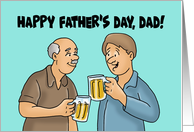 Father’s Day For Dad From Son With Beer A Cold One For The Old One card