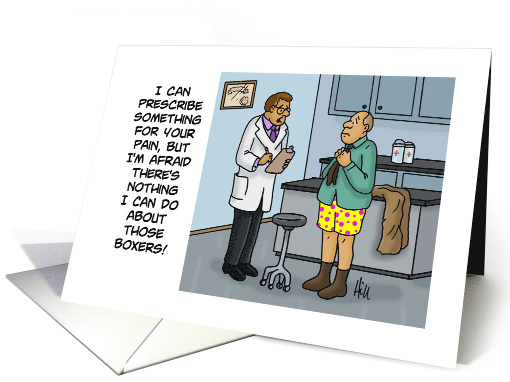 Humorous Father's Birthday Man In Doctor's Office With... (1680484)