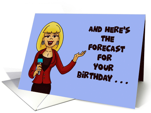Birthday Adult Cartoon Woman Here's The Forecast For Your... (1680678)