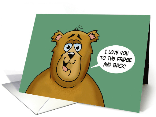 Anniversary Card For Spouse I Love You To The Fridge And Back card
