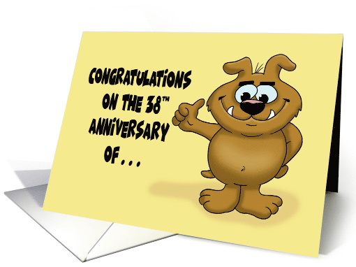Humorous 56th Birthday Congratulations On The 38th Anniversary card