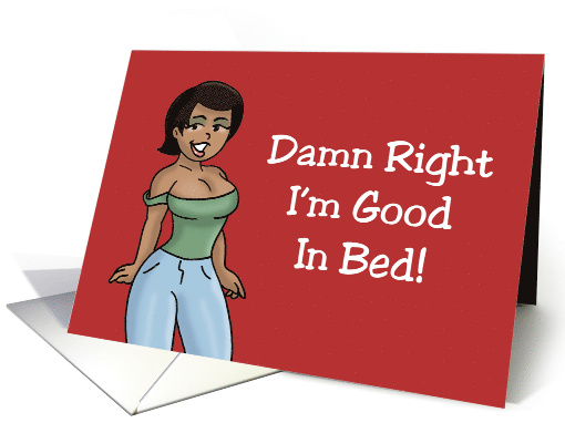 Humorous Friendship With Black Woman I Could Stay In Bed All Day card
