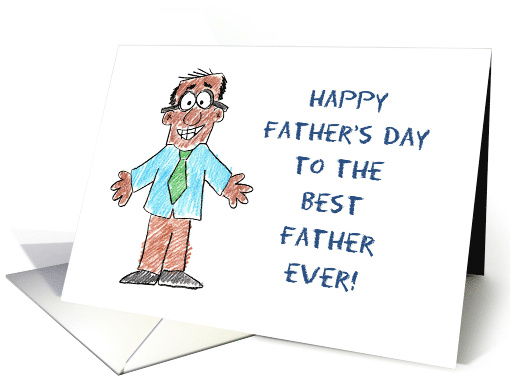 Father's Day With Child Like Black Father To The Best Father Ever card