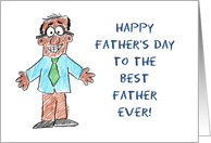 Father’s Day With Child Like Black Father To The Best Father Ever card