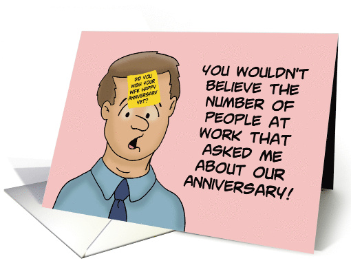 Humorous Anniversary For Wife People Asked About Our Anniversary card