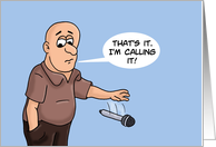 Humorous 60th Birthday With Mic Drop That’s It I’m Calling It card