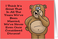 Anniversary For Spouse We’ve Never Considered Divorce Murder Maybe card