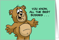Humorous Boss Birthday All The Best Bosses Buy Drinks For Everyone card