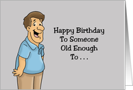 Getting Older Birthday To Someone Old Enough To Prefer Sleep To Sex card