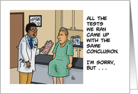 Birthday With Doctor To Patient All The Tests We Ran Same Conclusion card
