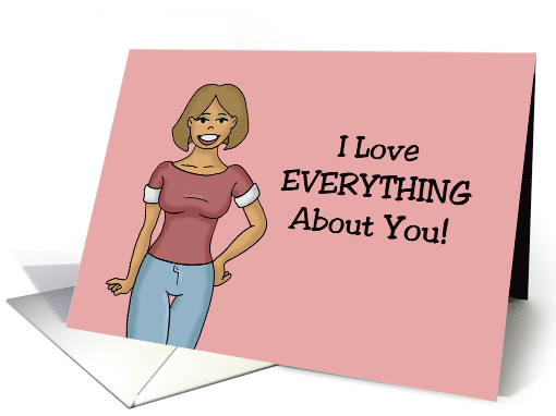 Spouse Anniversary I Love Everything About You Except Your Flaws card