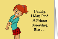 Father’s Birthday From Daughter Daddy You Will Always Be My King card
