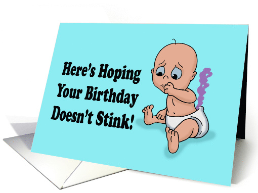 Humorous Birthday With Cartoon Baby Hope You're Birthday... (1688144)