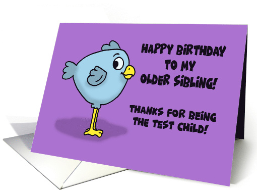 Humorous Birthday For Older Brother Thanks For Being The... (1689546)
