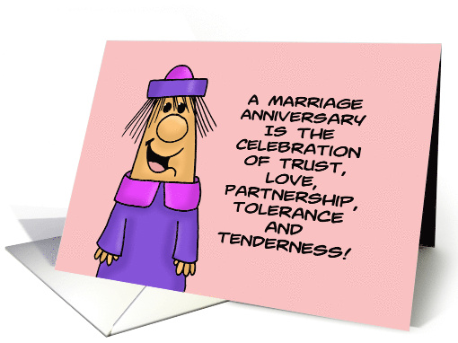 Funny Anniversary The Celebration Of Trust Love Tenderness card