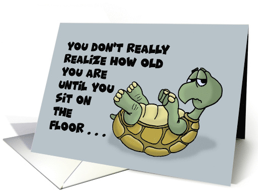 Humorous Turtle Getting Older Birthday You Don't Realize... (1690814)