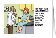 Humorous Get Well With Cartoon Dog You Misunderstood I’m A Dogtor card