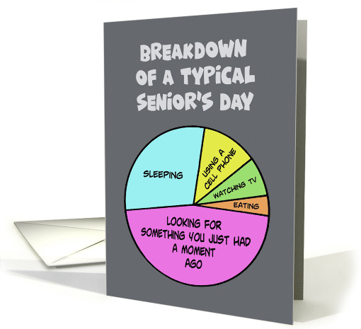 Funny Getting Older Birthday With Pie Chart Of A Typical... (1692924)