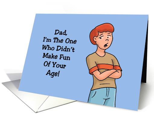 Humorous Father's Birthday With Cartoon Boy I'm The One... (1694982)