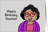 Humorous Teacher Birthday With Black Teacher Closer To That Pension card