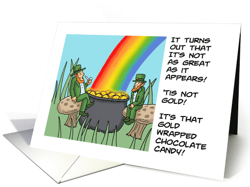 Humorous St. Patrick's Day With Leprechauns It's Gold... (1696216)