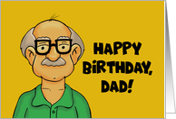 Father’s Birthday With Cartoon Man Your Hair Loss Isn’t Premature card