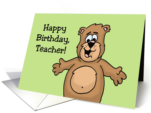 Humorous Teacher Birthday Party Like It's The First Day Of Summer card