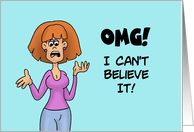 Humorous Friendship OMG I Can’t Believe It I Said Something My Mother card