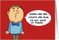 Adult Valentine Roses Are Red Violets Are Blue Nice Tits card