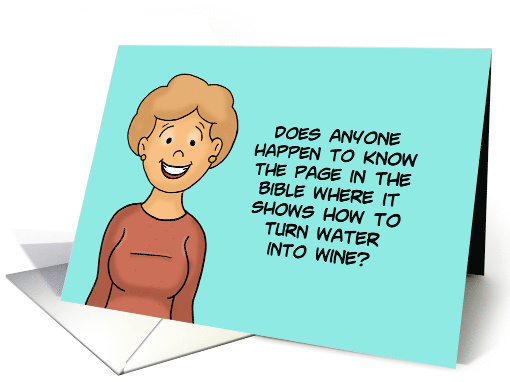 Humorous Friendship Does Anyone Know The Page In The Bible card