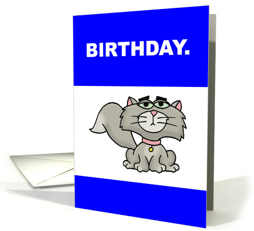 Humorous Adult Birthday Because I Don't Give A Damn If It's Happy card