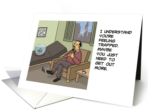 Humorous Blank Card I Understand You're feeling Trapped card (1716056)