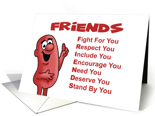 Friendship With Friends Used As Acronyms For Meanings card (1718266)