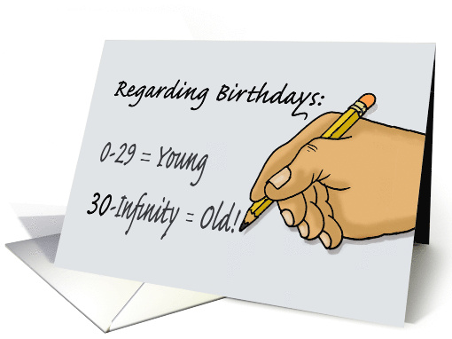 Humorous 30th Birthday Regarding Birthdays 30 To Infinity... (1718666)