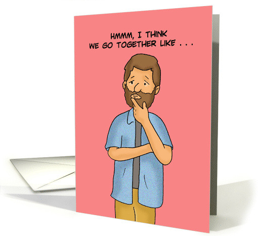 Humorous Romance We Go Together Like Copy And Paste card (1722040)