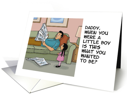 Humorous Father Birthday When You Were A Little Boy Is This What card