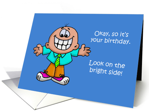 Humorous Birthday For Him Not As Fat And Bald As I Thought card
