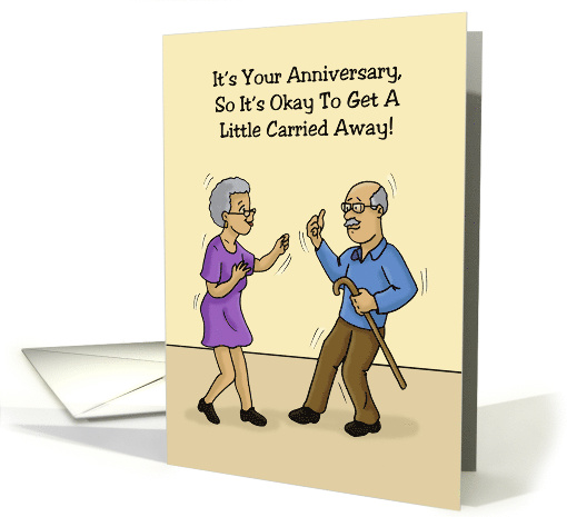 Humorous Anniversary With Older Couple Dancing A Little... (1728806)
