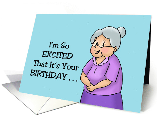 Grandson Birthday I'm So Excited It's Your Birthday I Peed Myself card