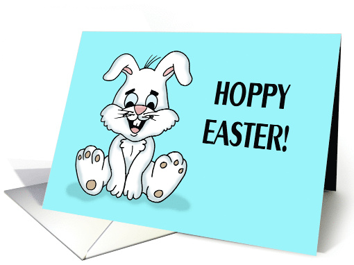Humorous Easter With Cartoon Bunny Hoppy Easter card (1732224)