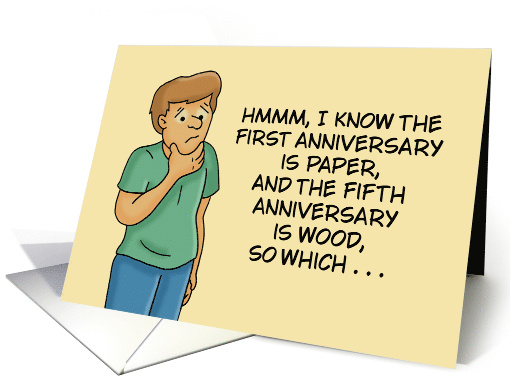 Humorous Adult Anniversary Which Anniversary Is A Blow Job card