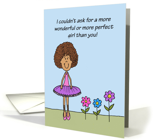 Black Daughter's Birthday From A Father I Couldn't Ask For A More card