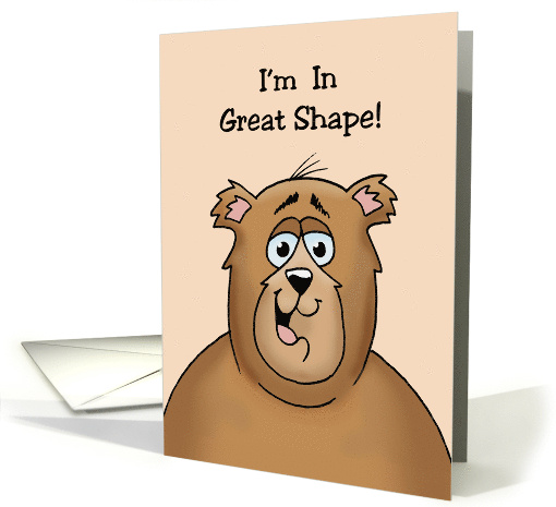 Humorous Hello I'm In Great Shape Unfortunately It's Potato Shape card