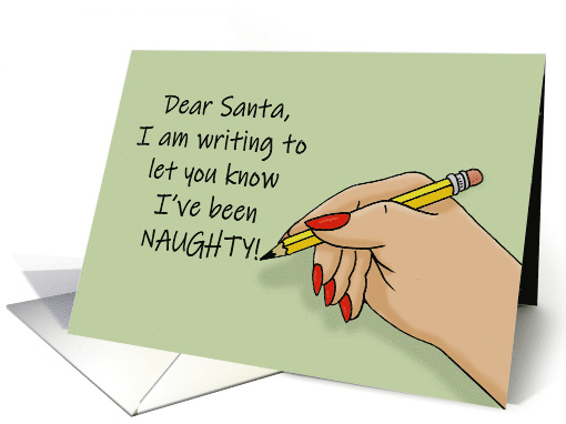Humorous Christmas Dear Santa I've Been Naughty It Was Worth It card