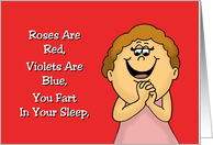 Funny Spouse Anniversary You Fart In Your Sleep But I Still Love You card
