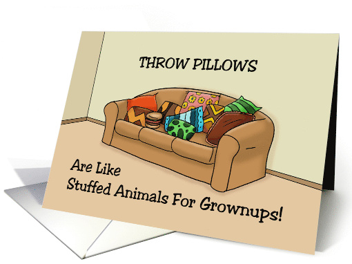 Humorous Hello Throw Pillows Are Like Stuffed Animals For... (1744778)