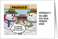 Humorous Christmas With Two Snowman You Can Pick Your Friend’s card