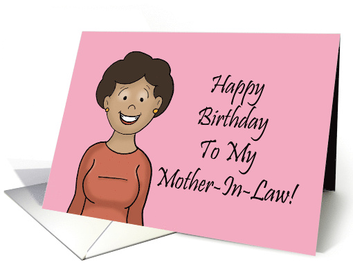 Humorous Mother In Law Birthday With Cartoon African... (1753688)